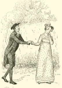 The Reverend Mr Collins Makes Love by Hugh Thomson